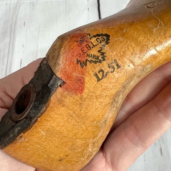 Antique Child Maple Wooden Cobbler Shoe Form 4 1/2 B - Picture 7 of 7